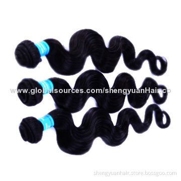 Malaysian Virgin Body Wave 100% Human Hair Extension, 3pcs/Lot, Unprocessed